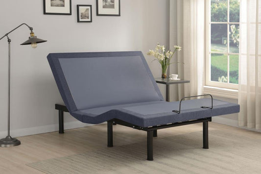 Negan Adjustable Bed Base Grey and Black