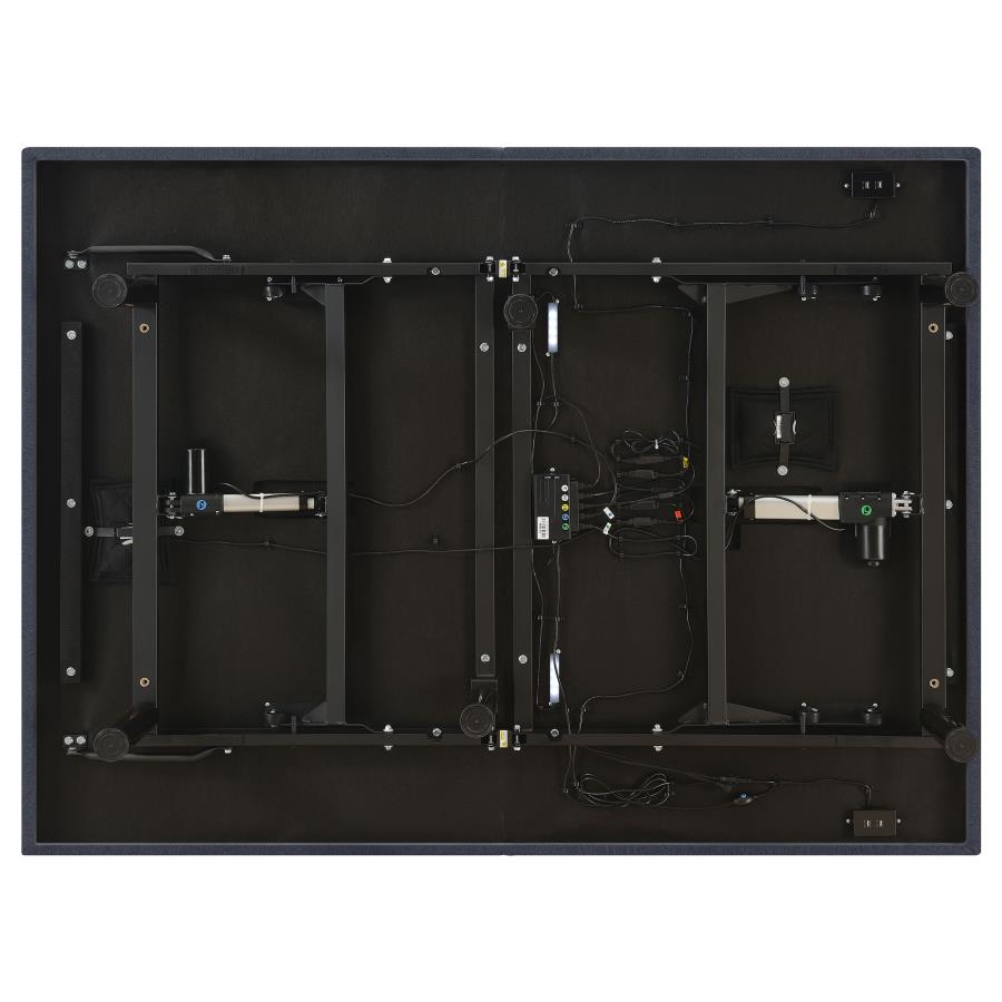 Negan Adjustable Bed Base Grey and Black