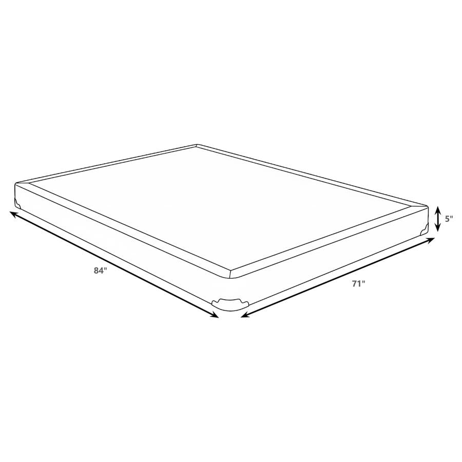 Mercer 5-inch Split California King Low Profile Foundation 350415KW - Venini Furniture 