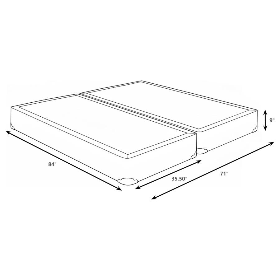 Mercer 9-inch Split California King Box Spring Foundation 350416KW