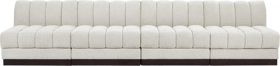 Quinn Chenille Fabric Sofa SKU: 124Cream-S128