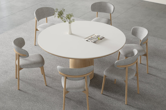 ANDREA | WHITE CERAMIC TABLE CB-8604-53