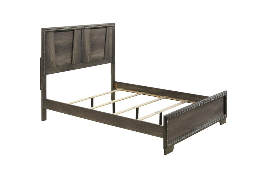 Juego de dormitorio Janine Eastern King de 5 piezas en gris 223551KE-S5 Próximamente 