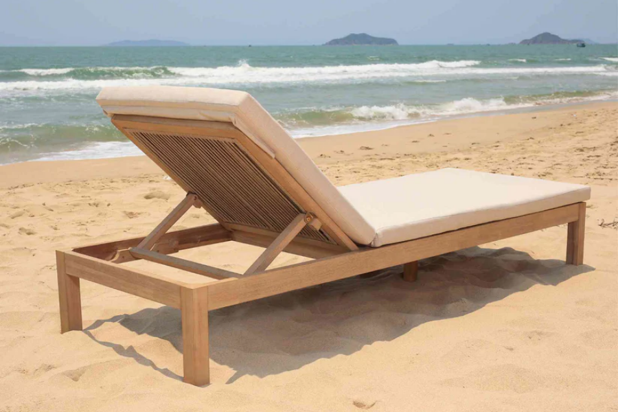 Panama Jack Cabo Chaise Lounge with Cushion PJO-4401-NAT-CL