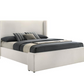 Alamosa Boucle Upholstered Eastern King Platform Bed White 310078KE