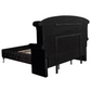 Deanna 4-piece Eastern King Bedroom Set Black  206101KE-S4
