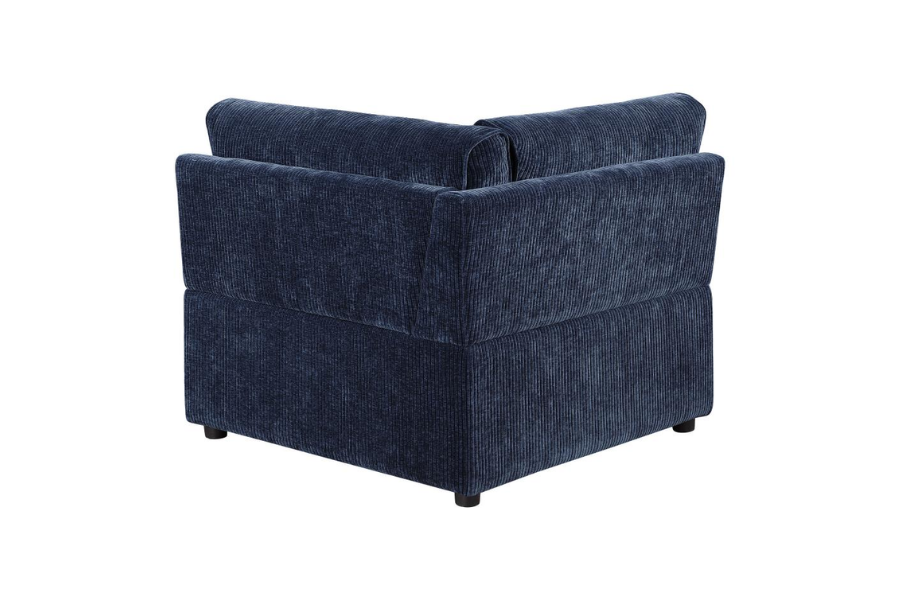 Atlantic Corduroy Upholstered Corner Chair Blue 551822