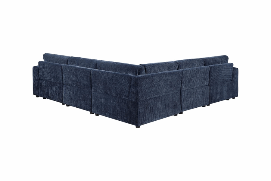 Atlantic 6-piece Upholstered Modular Sectional Sofa Blue 551821-SET Comming Soon