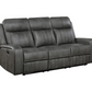 Conjunto de sofá reclinable tapizado de 2 piezas Raelynn gris 603191-S2 