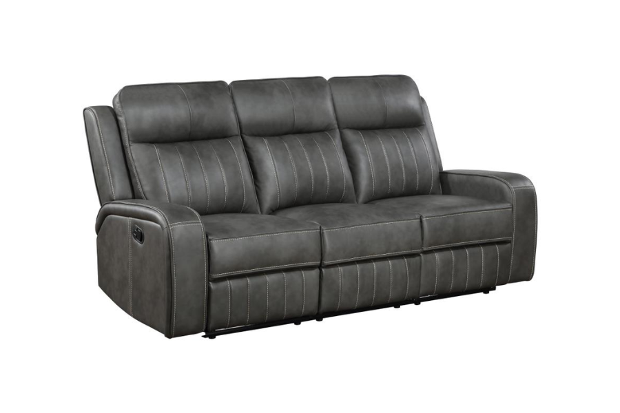 Conjunto de sofá reclinable tapizado de 2 piezas Raelynn gris 603191-S2 