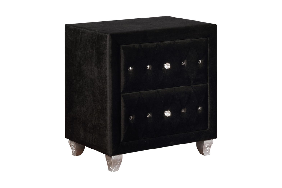 Deanna 4-piece Eastern King Bedroom Set Black  206101KE-S4