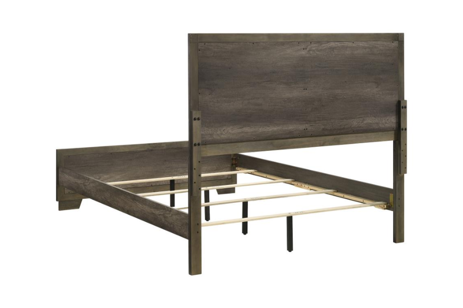 Juego de dormitorio Janine Eastern King de 5 piezas en gris 223551KE-S5 Próximamente 