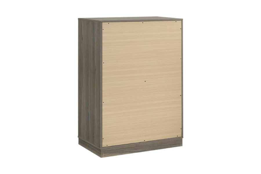 Fenwick 4-drawer Chest of Drawers Grey Oak 224985