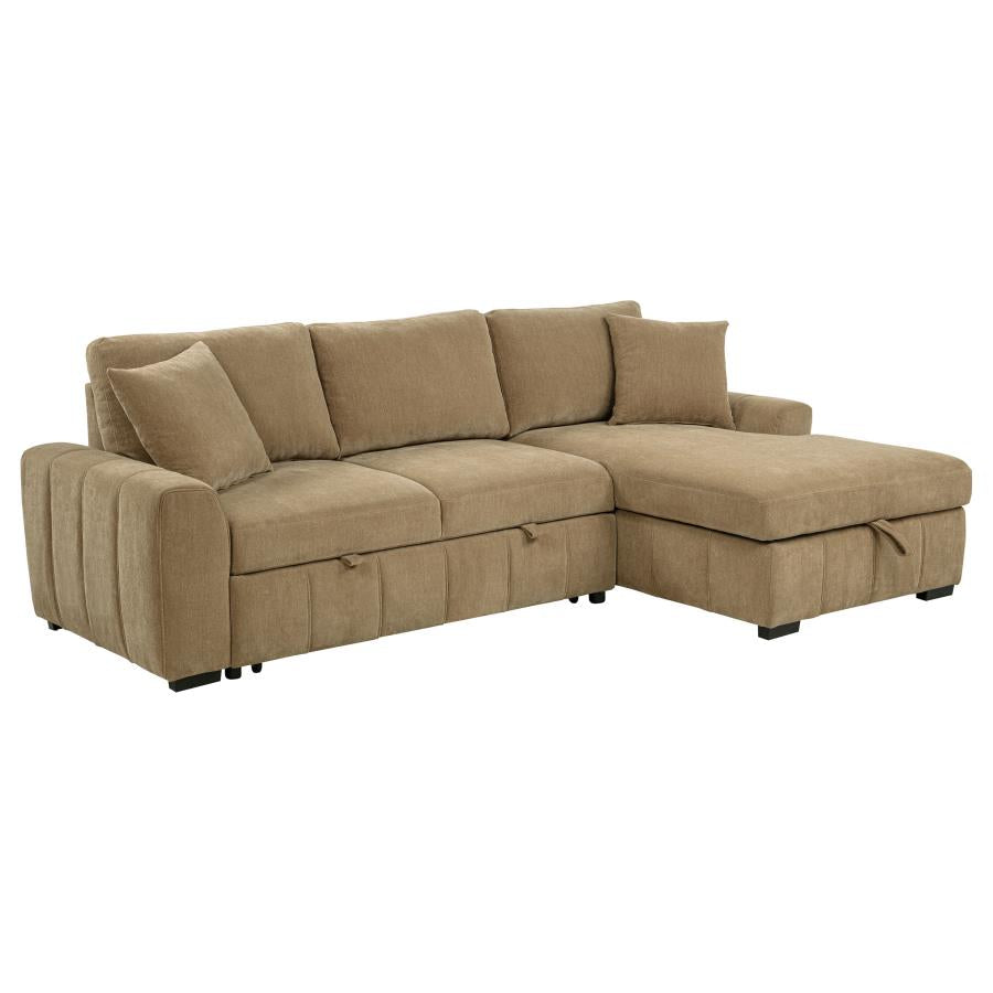 Pastrana Upholstered Sleeper Sectional Sofa LAF Chaise