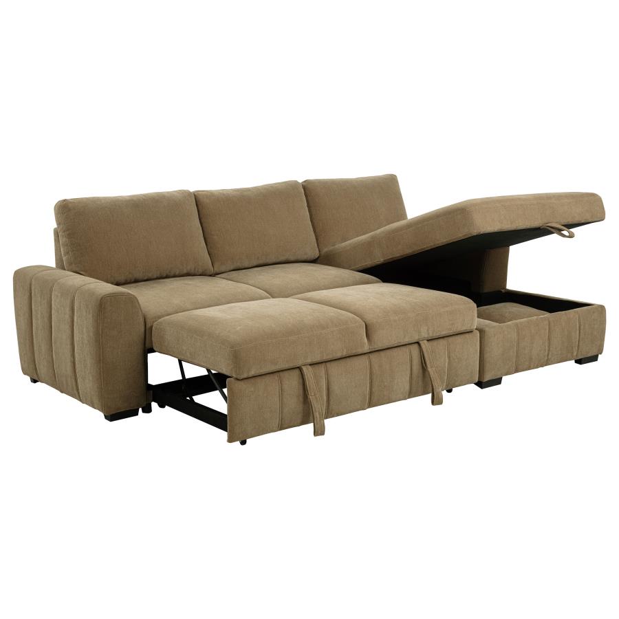 Pastrana Upholstered Sleeper Sectional Sofa LAF Chaise