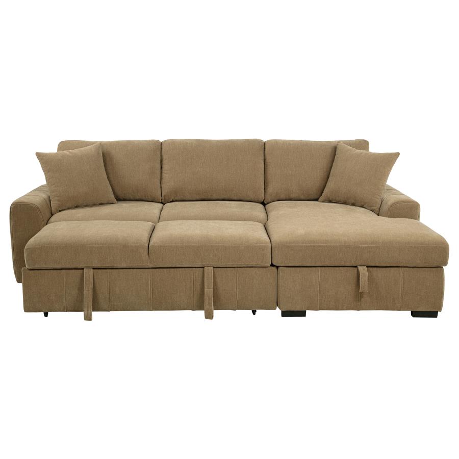 Pastrana Upholstered Sleeper Sectional Sofa LAF Chaise