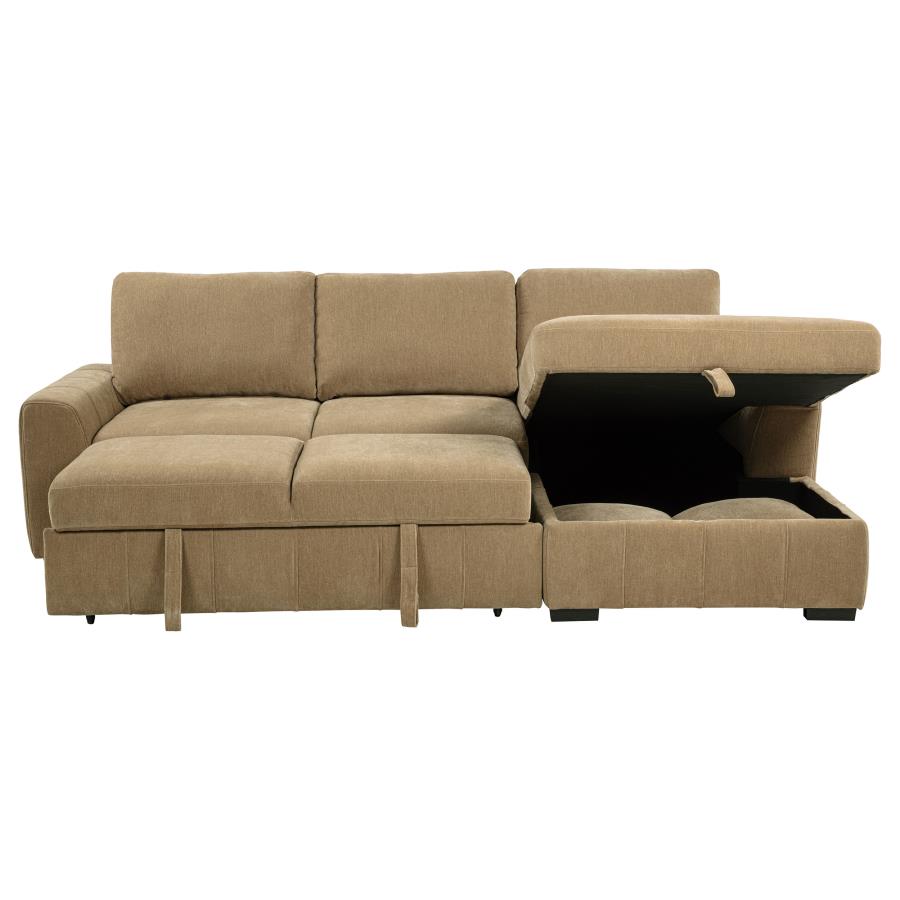 Pastrana Upholstered Sleeper Sectional Sofa LAF Chaise