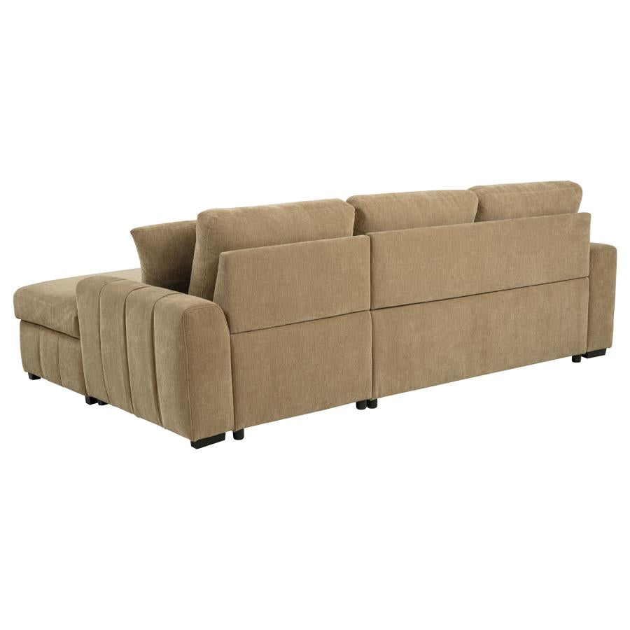 Pastrana Upholstered Sleeper Sectional Sofa LAF Chaise