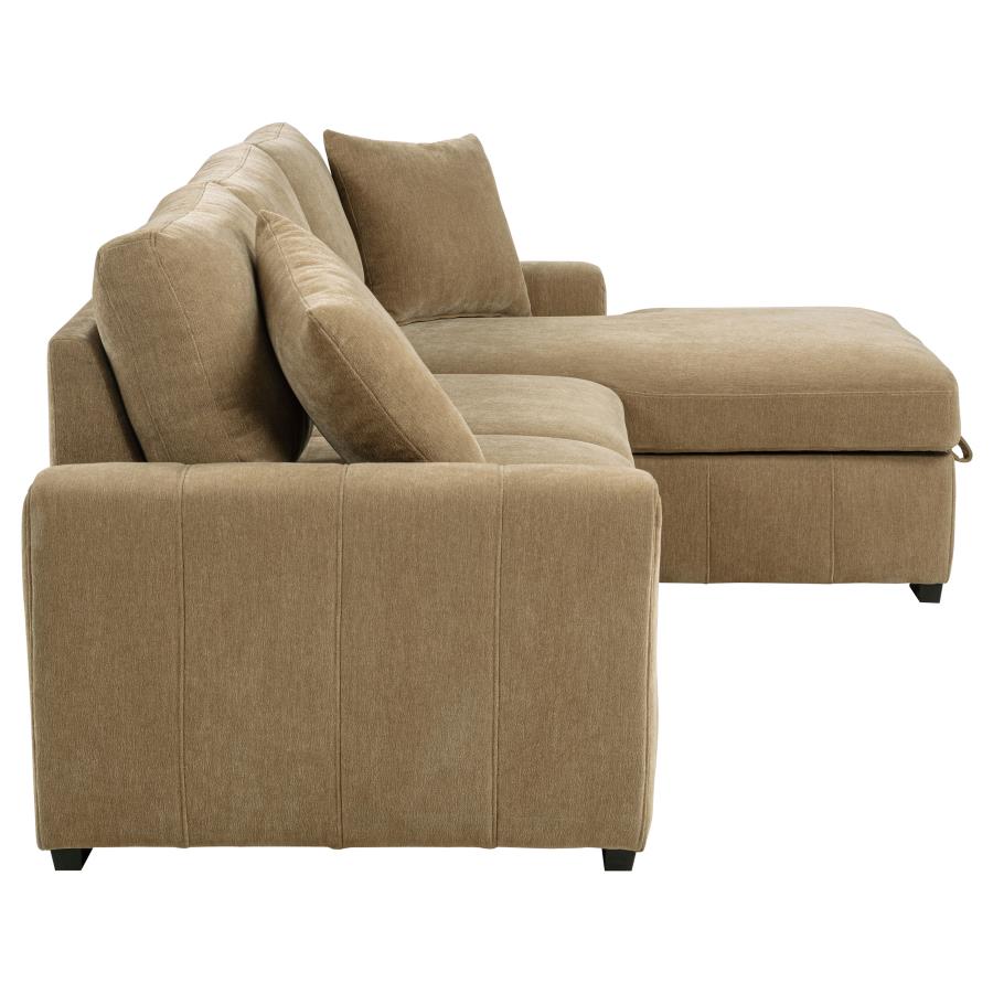 Pastrana Upholstered Sleeper Sectional Sofa LAF Chaise
