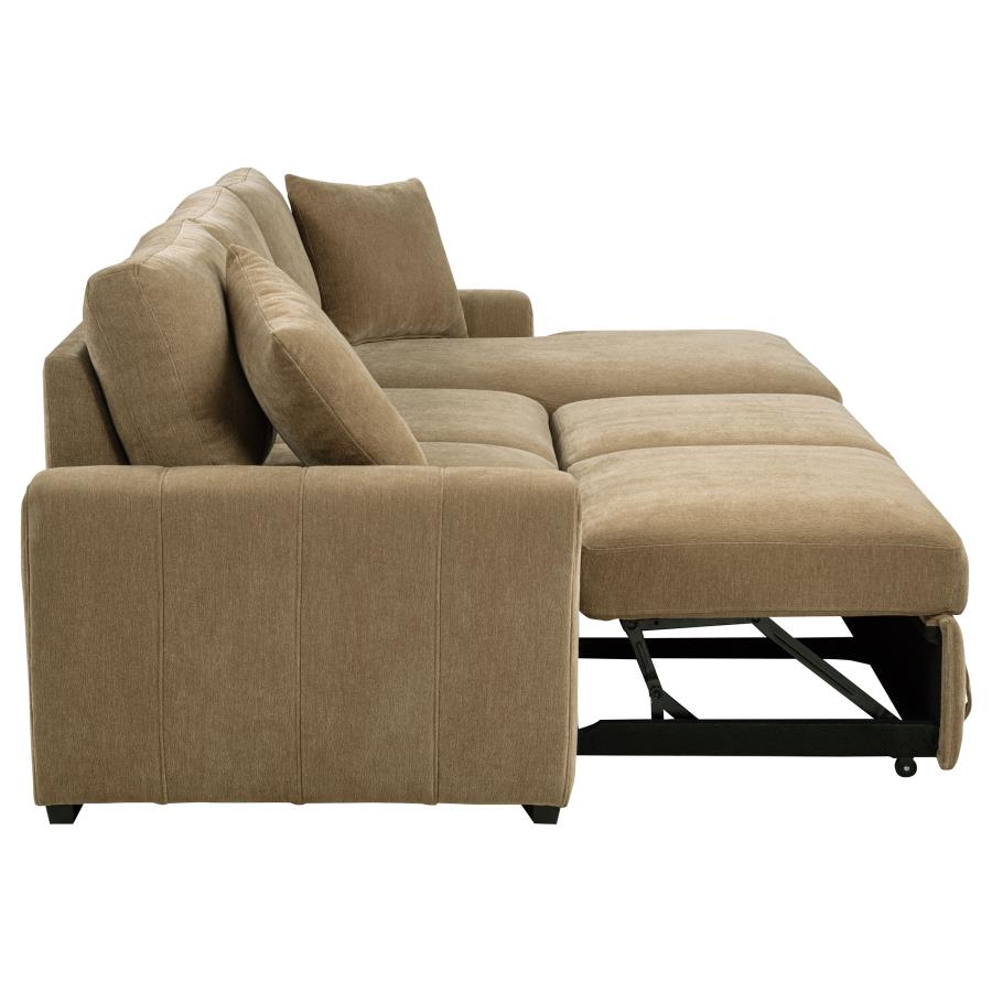 Pastrana Upholstered Sleeper Sectional Sofa LAF Chaise