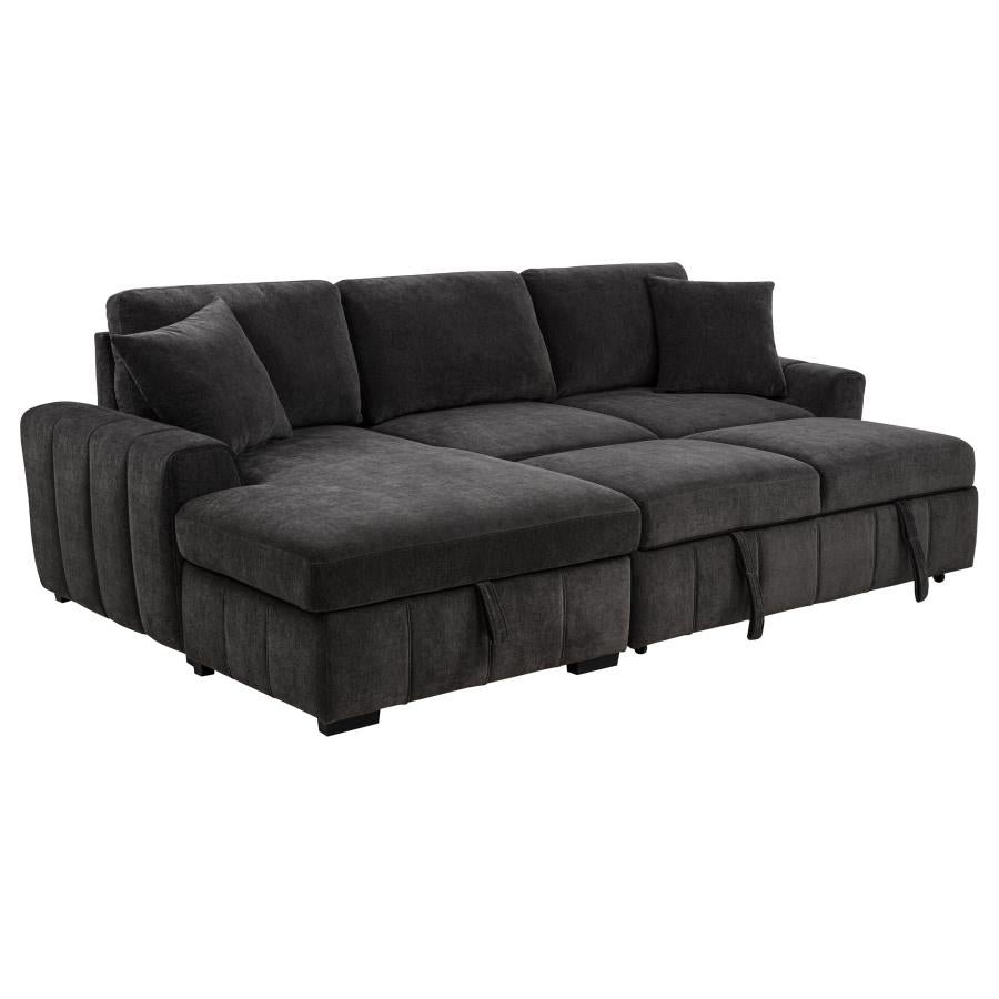 Pastrana Upholstered Sleeper Sectional Sofa LAF Chaise