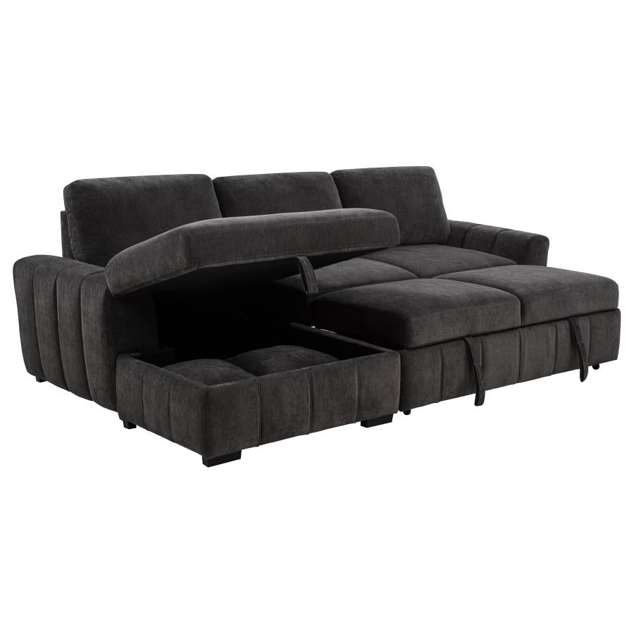 Pastrana Upholstered Sleeper Sectional Sofa LAF Chaise