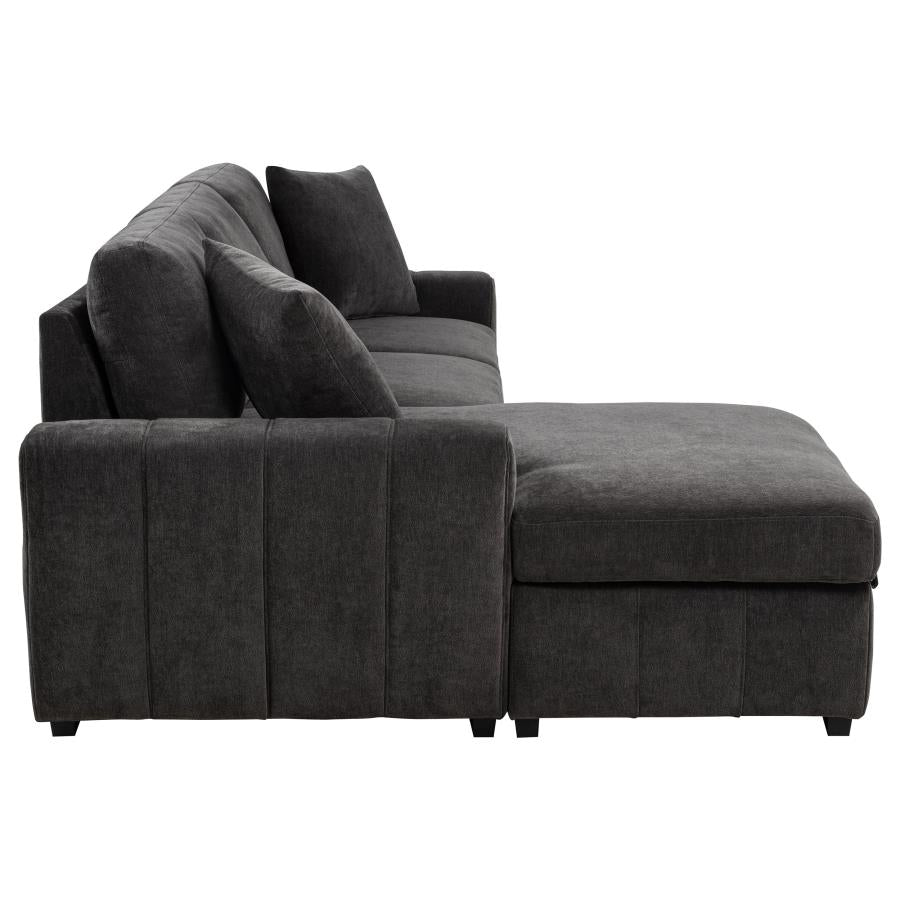 Pastrana Upholstered Sleeper Sectional Sofa LAF Chaise