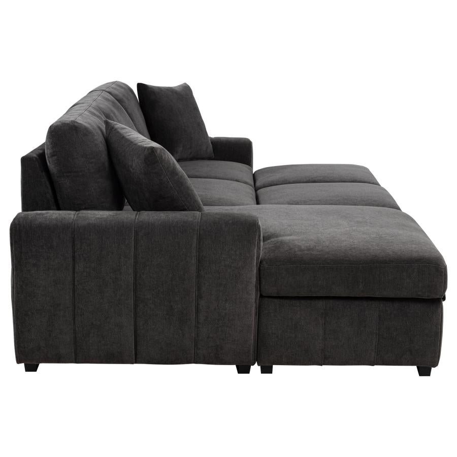 Pastrana Upholstered Sleeper Sectional Sofa LAF Chaise