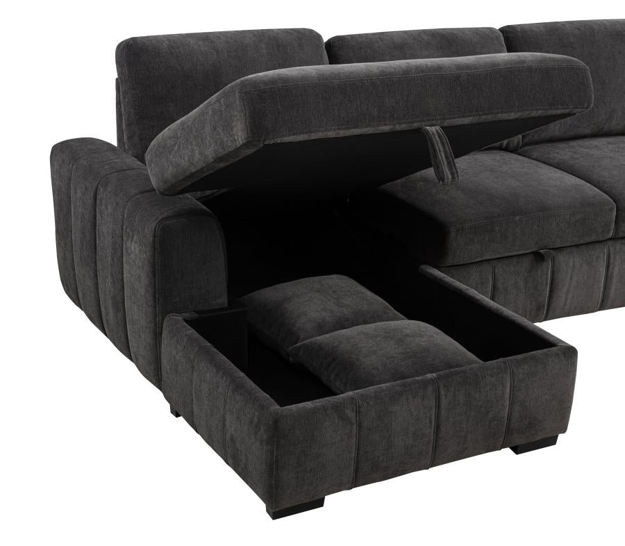 Pastrana Upholstered Sleeper Sectional Sofa LAF Chaise