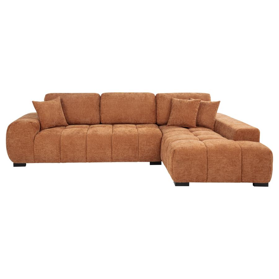Octavia Upholstered Sectional Chaise Sofa - Venini Furniture 