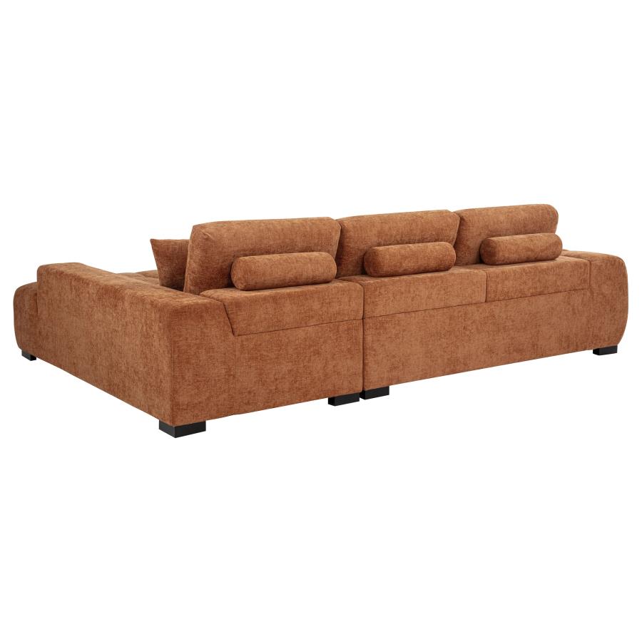 Octavia Upholstered Sectional Chaise Sofa - Venini Furniture 