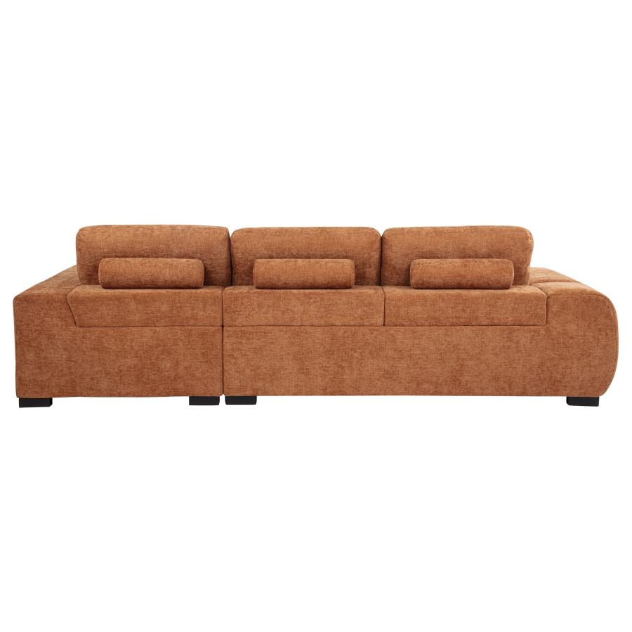 Octavia Upholstered Sectional Chaise Sofa - Venini Furniture 