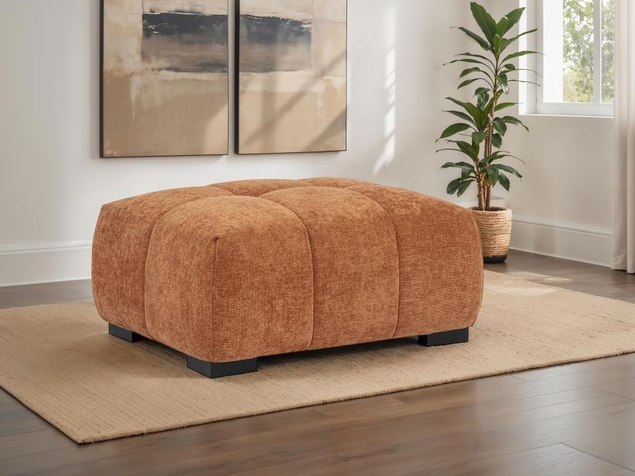Octavia Upholstered Rectangular Ottoman - Venini Furniture 