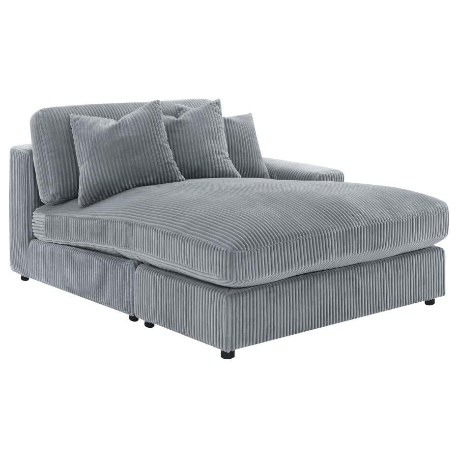 Blaine Upholstered Reversible Chaise Sectional Sofa Fog 509900 - Venini Furniture 