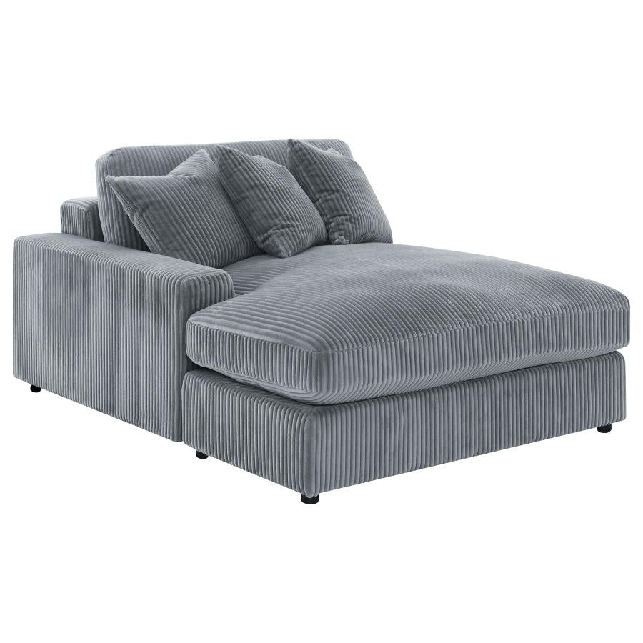 Blaine Upholstered Reversible Chaise Sectional Sofa Fog 509900 - Venini Furniture 