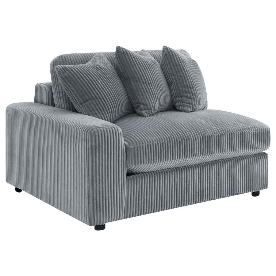 Blaine Upholstered Reversible Chaise Sectional Sofa Fog 509900 - Venini Furniture 