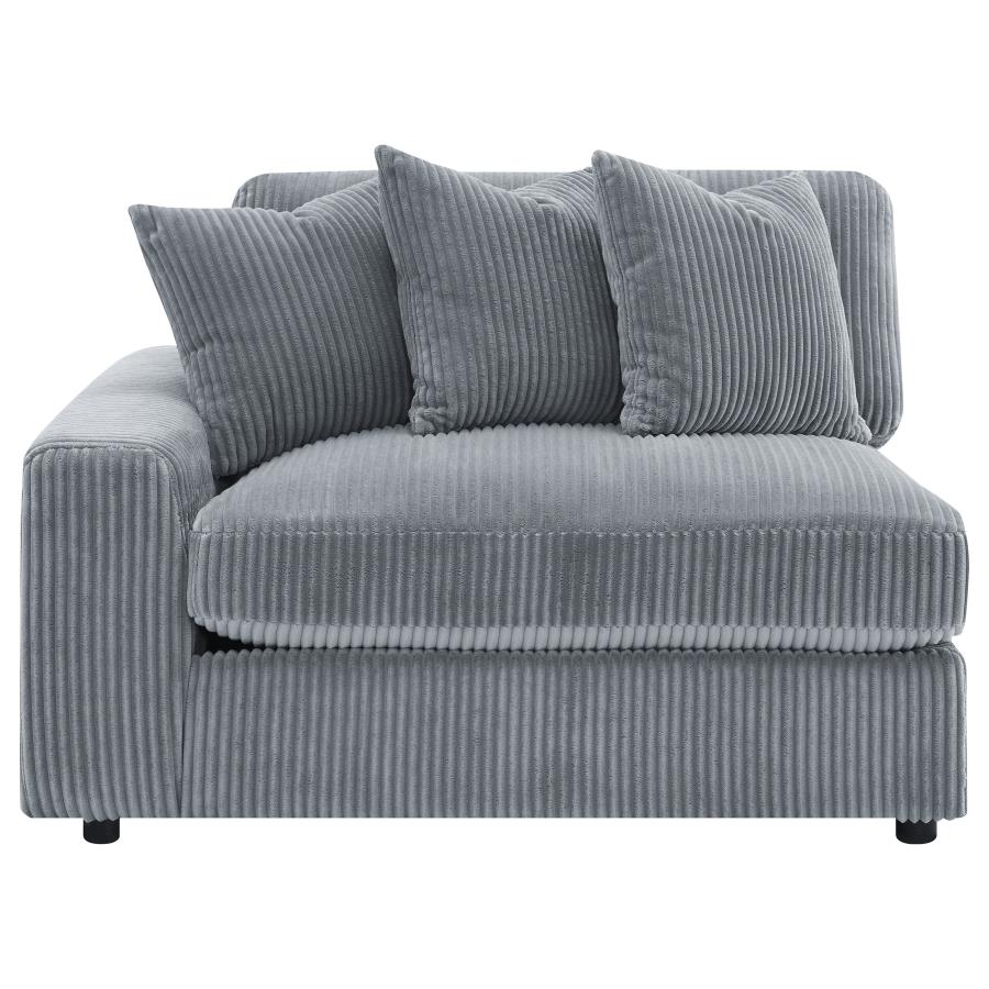 Blaine Upholstered Reversible Chaise Sectional Sofa Fog 509900 - Venini Furniture 