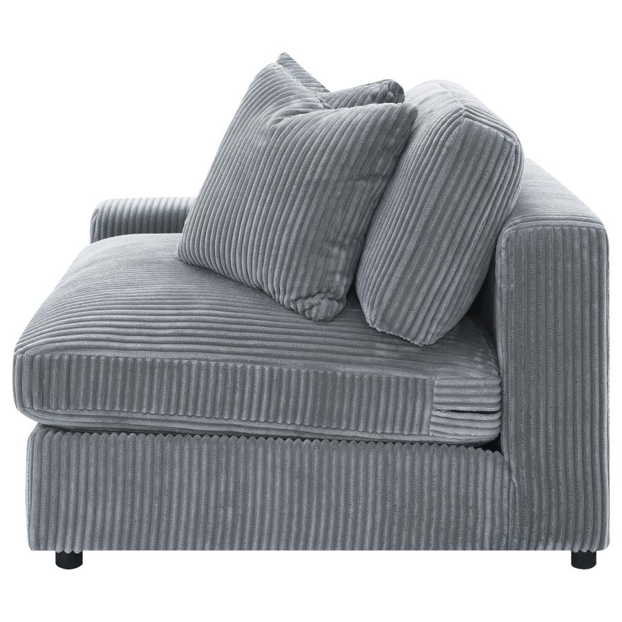 Blaine Upholstered Reversible Chaise Sectional Sofa Fog 509900 - Venini Furniture 