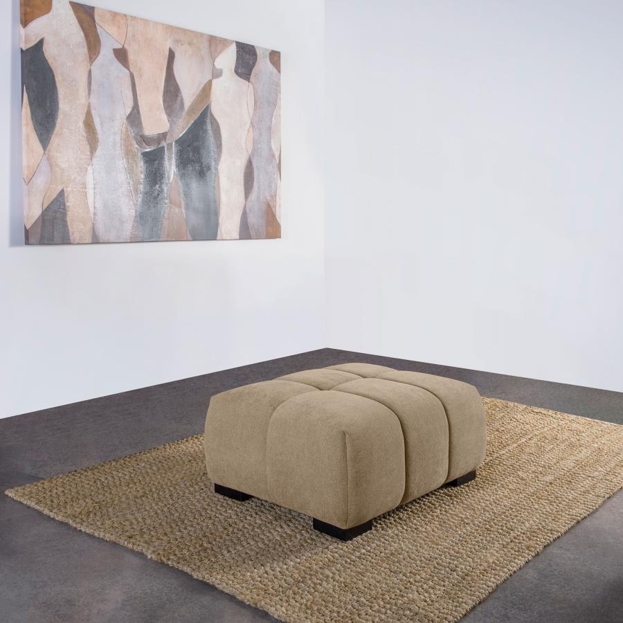 Octavia Upholstered Rectangular Ottoman - Venini Furniture 