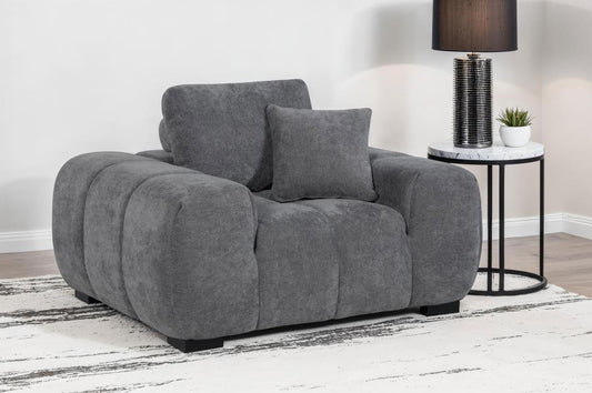 Octavia Upholstered Track Arm Accent Chair - Venini Furniture 