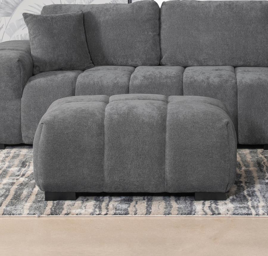 Octavia Upholstered Rectangular Ottoman - Venini Furniture 