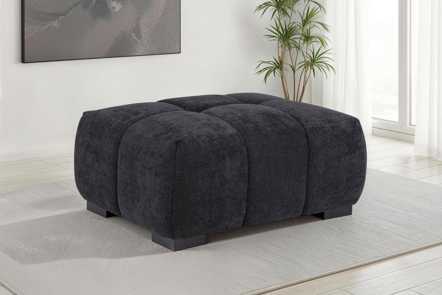 Octavia Upholstered Rectangular Ottoman - Venini Furniture 