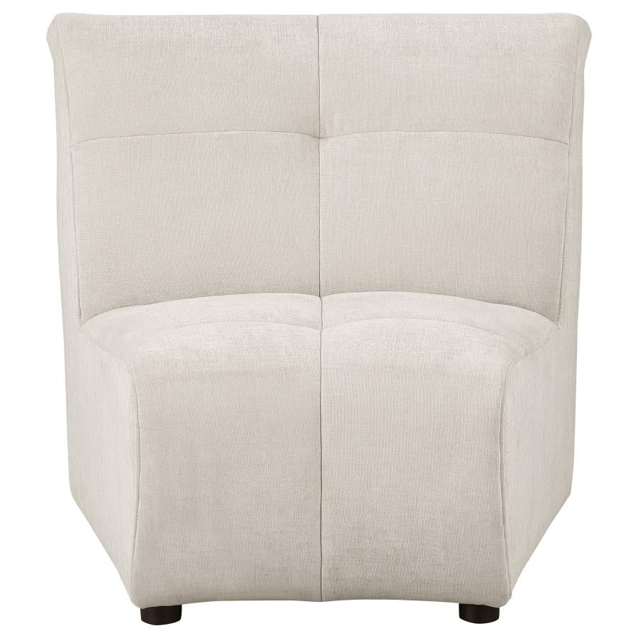 Charlotte 5 OR 8 piece Upholstered Modular Sectional Sofa Ivory - Venini Furniture 