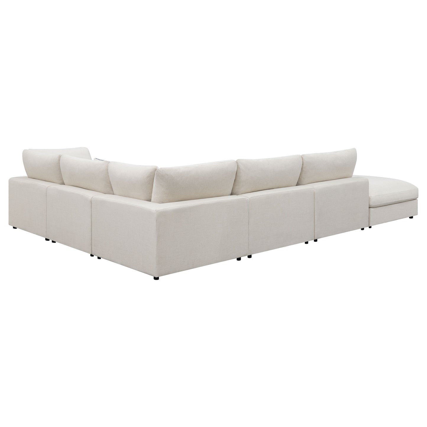 Serene 6-piece Upholstered Modular Sectional Sofa Beige	551321-SET
