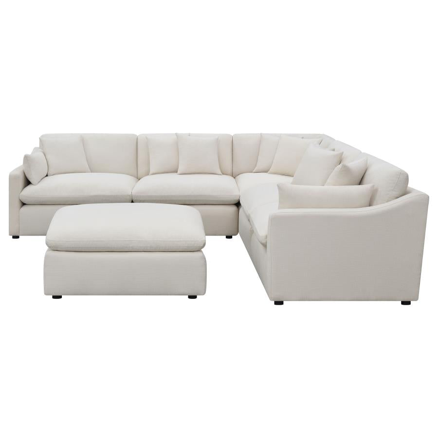 Hobson Upholstered Modular Sectional Sofa Ivory - Venini Furniture 