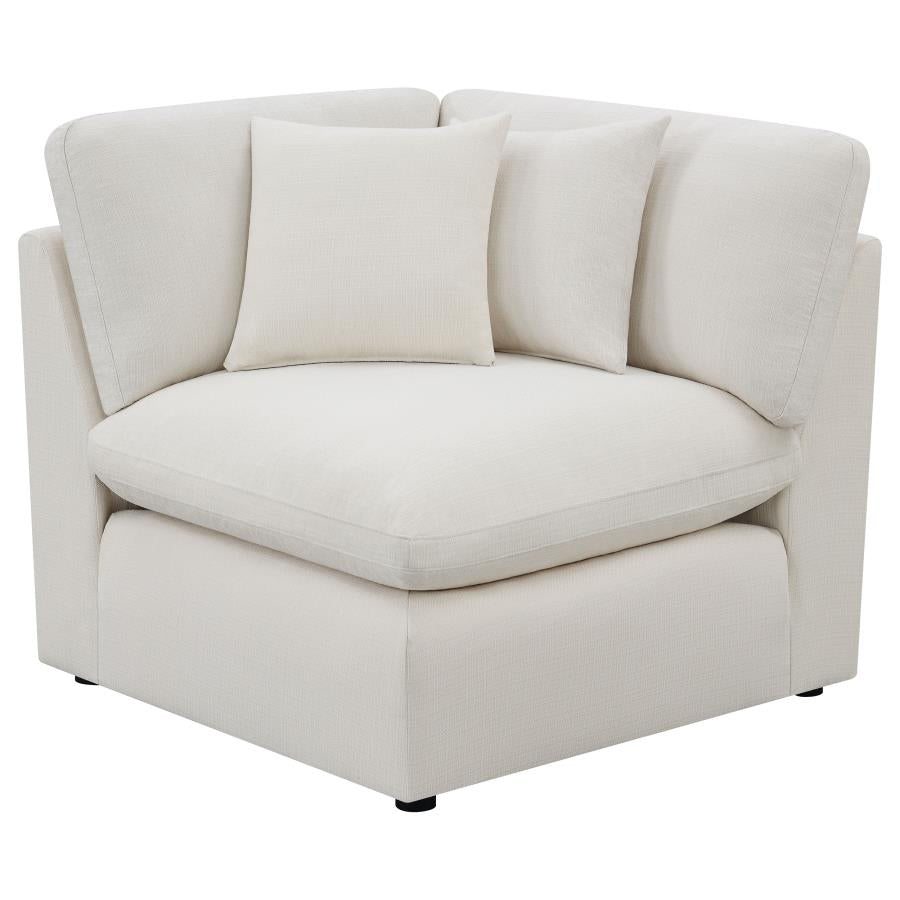 Hobson Upholstered Modular Sectional Sofa Ivory - Venini Furniture 