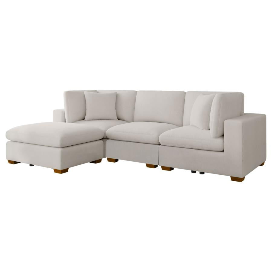 Lakeview 5-piece Upholstered Modular Sectional Brown  551464-SETB AND Ivory 551461-SETB - Venini Furniture 