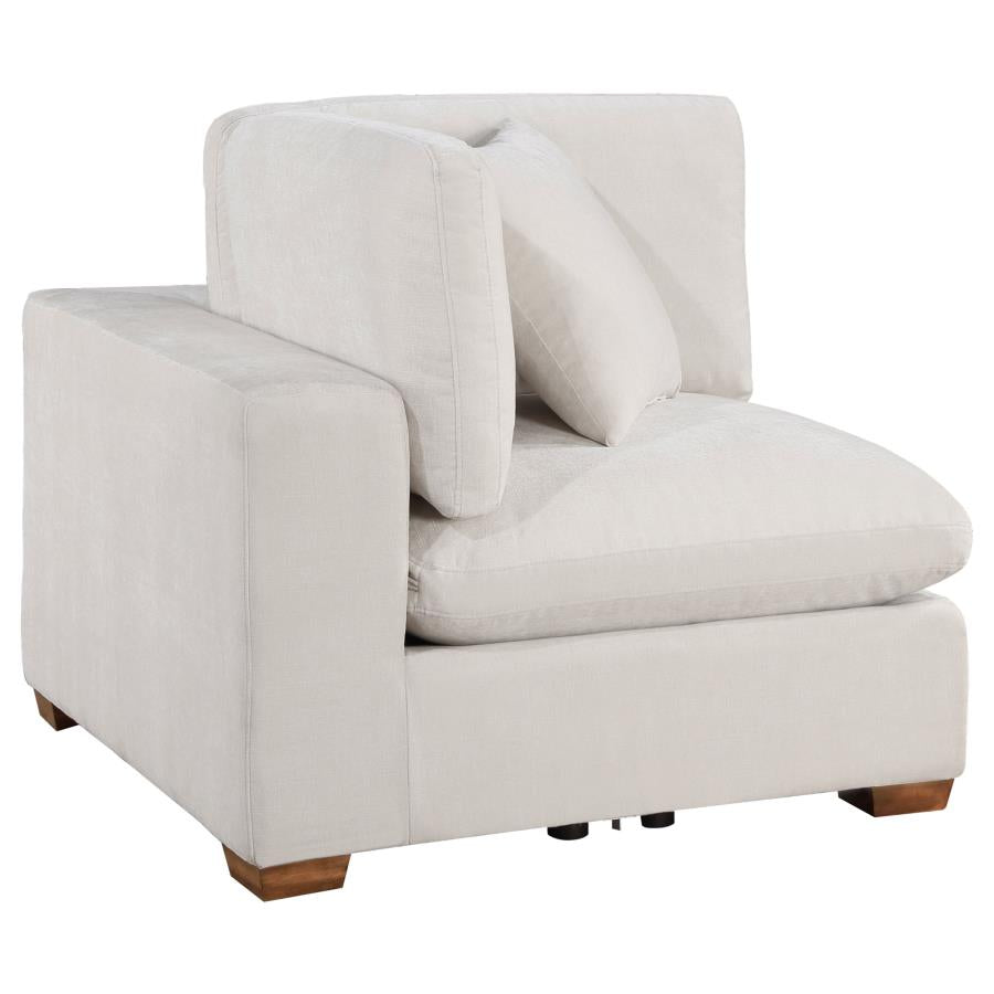 Lakeview Upholstered Corner Chair Brown 551465 AND Ivory 551462 - Venini Furniture 