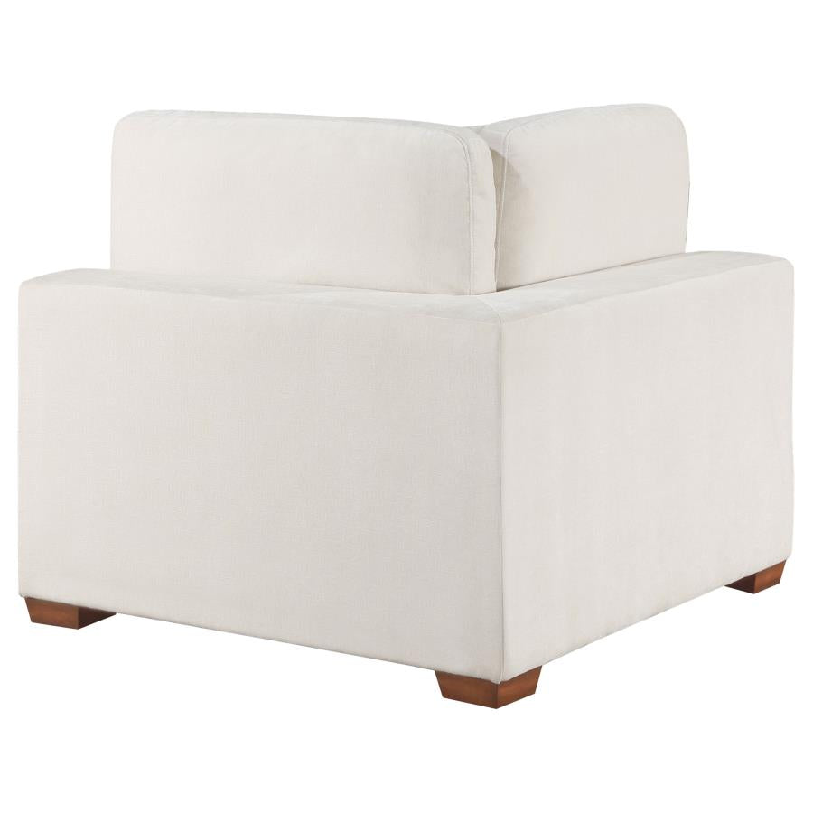 Lakeview Upholstered Corner Chair Brown 551465 AND Ivory 551462 - Venini Furniture 