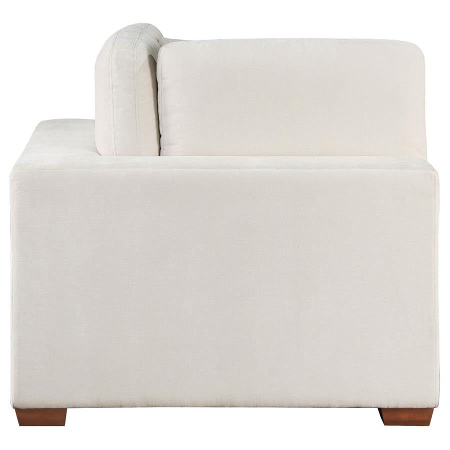 Lakeview Upholstered Corner Chair Brown 551465 AND Ivory 551462 - Venini Furniture 